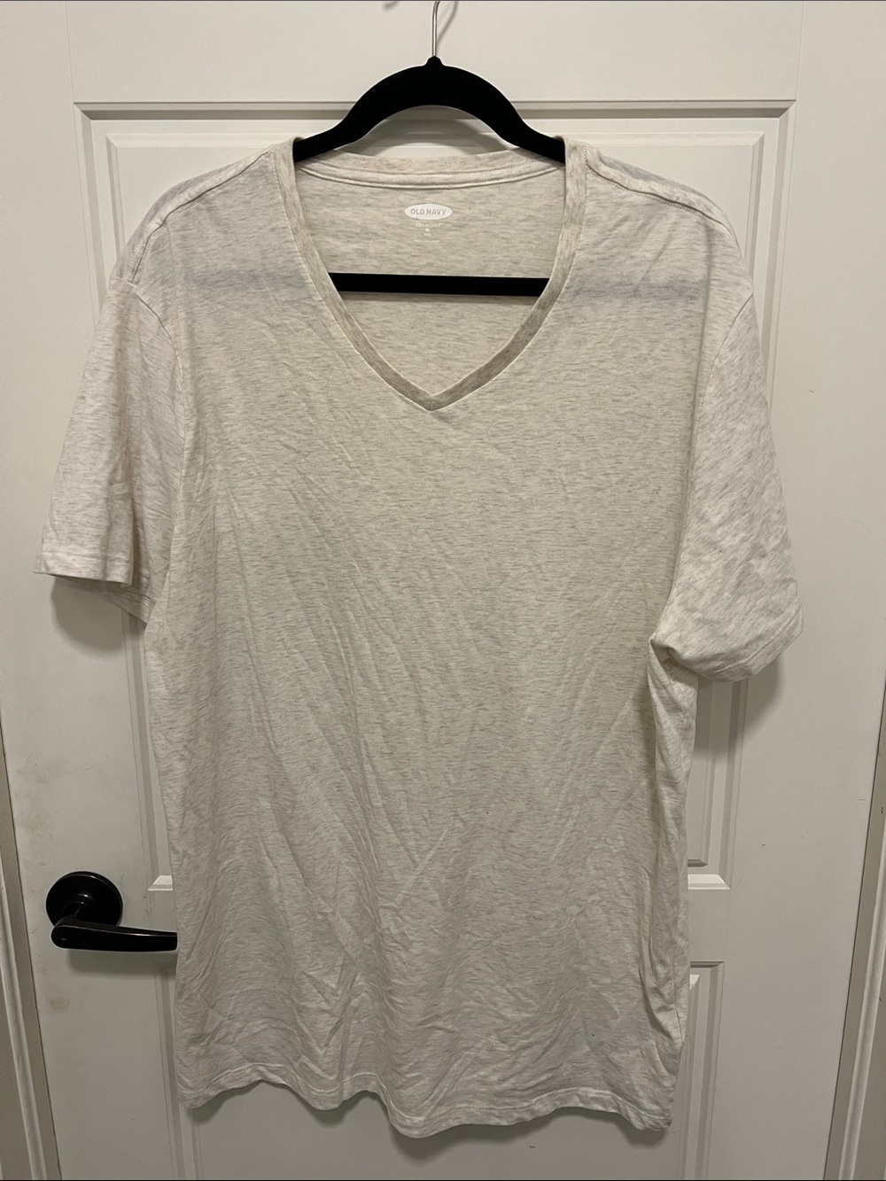 Old Navy Men’s V-Neck T-Shirt - Off-White/Cream